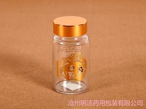 灵芝袍子玻璃瓶-铁皮枫斗玻璃瓶